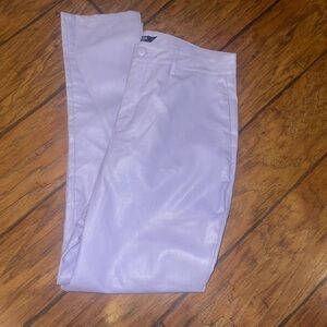 Nasty Gal lavender purple pleather pants slacks womans size 10 NWT faux leather